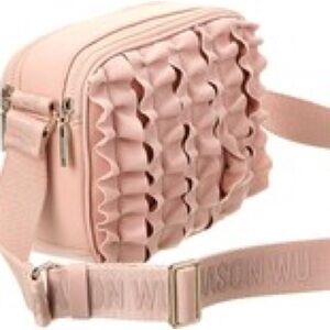 Jason Wu NWT Rose Blush Sylvia Frill Neoprene Camera Bag with Pockets
